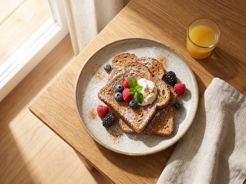 Fit Francúzsky toast (opečený na sucho)