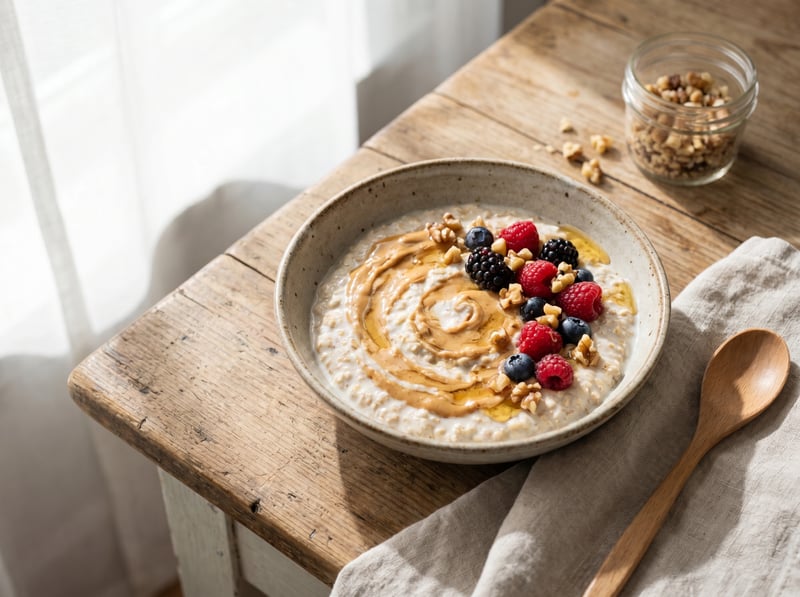 Overnight Oats s arašidovým maslom