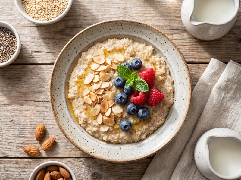 Quinoa kaša s mandľami