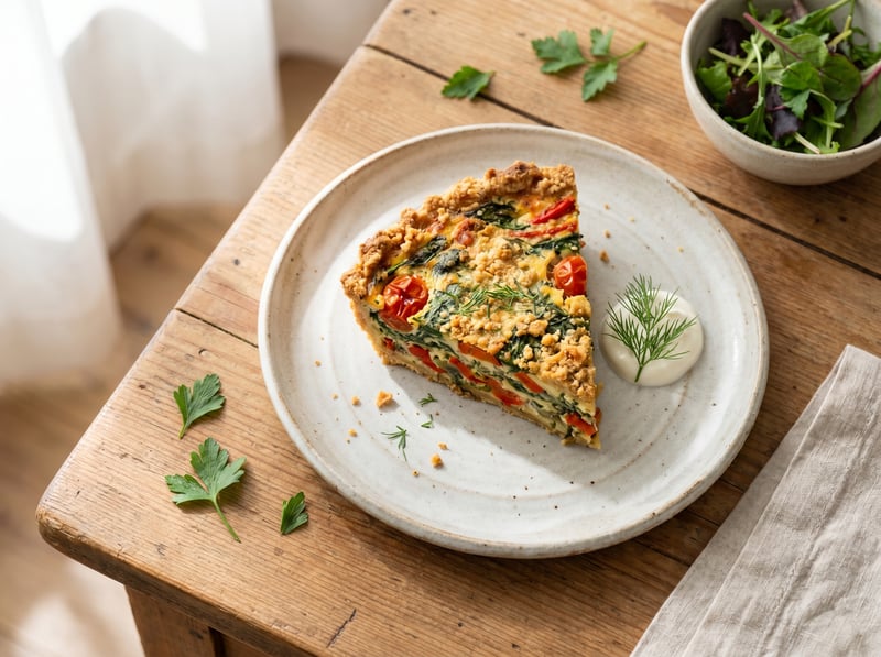 Plátok zeleninového quiche