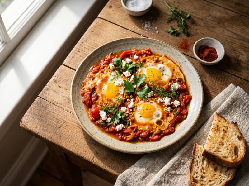 Shakshuka (Vajcia v paradajkovej zmesi)