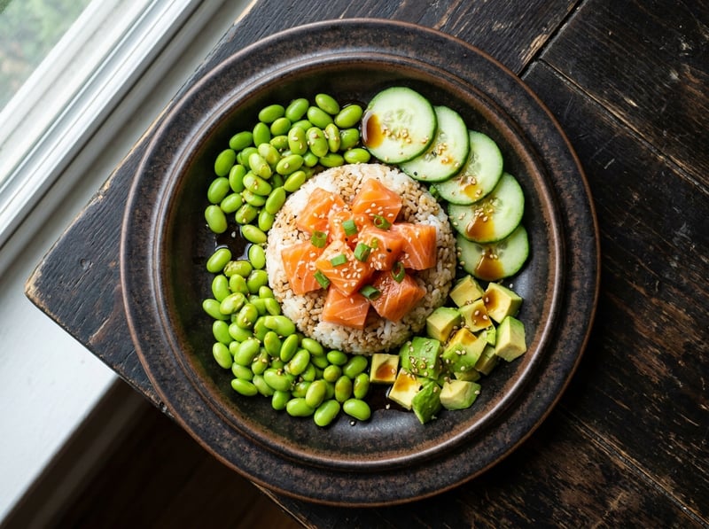 Lososové poke