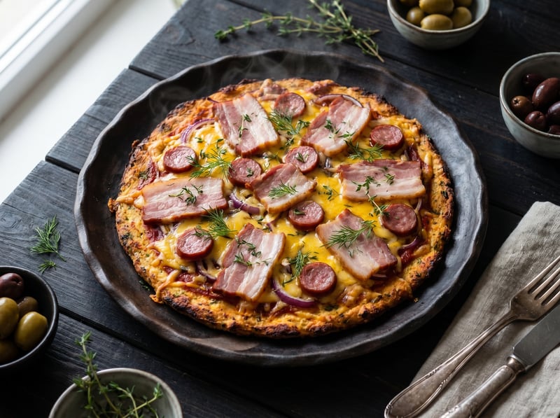 Karfiolová pizza