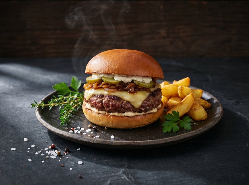 Domáci hovädzí burger