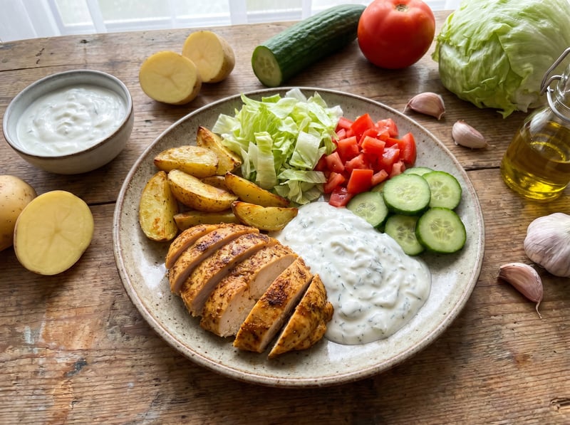 Kurací Gyros tanier