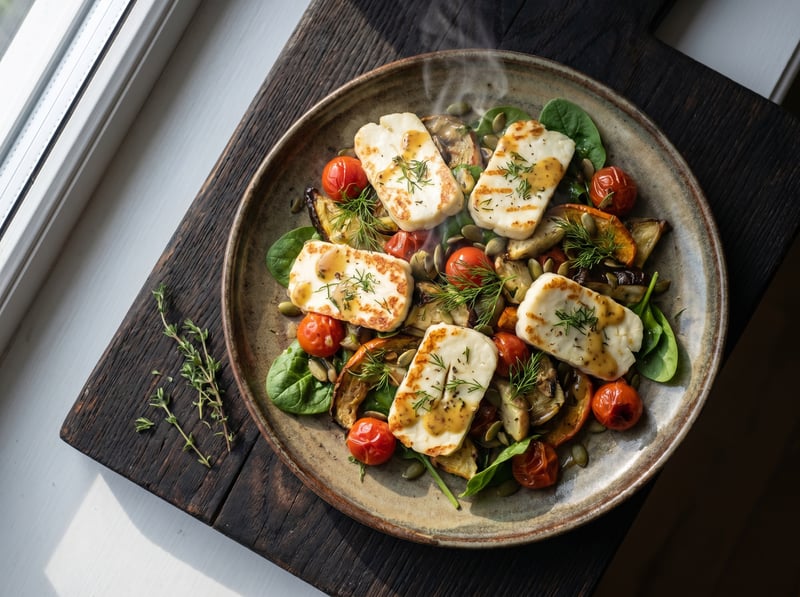 Halloumi šalát