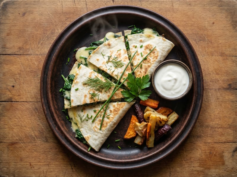Špenátová Quesadilla
