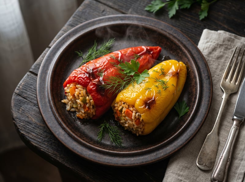 Plnená paprika (bez mäsa)