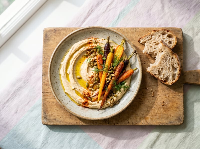 Hummus a mrkva